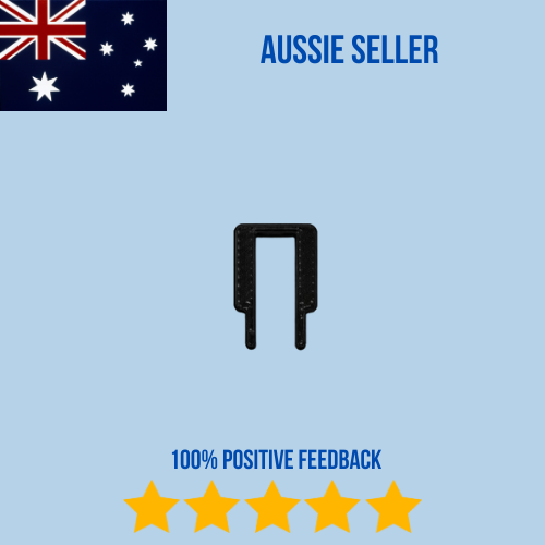 Single Miele dishwasher rack clip C-clip 5mm axle