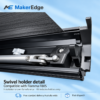 Swivel holder beside the awning end cap and horizontal leg linkage